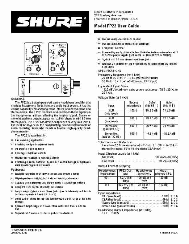 Shure Stereo Amplifier FP22-page_pdf